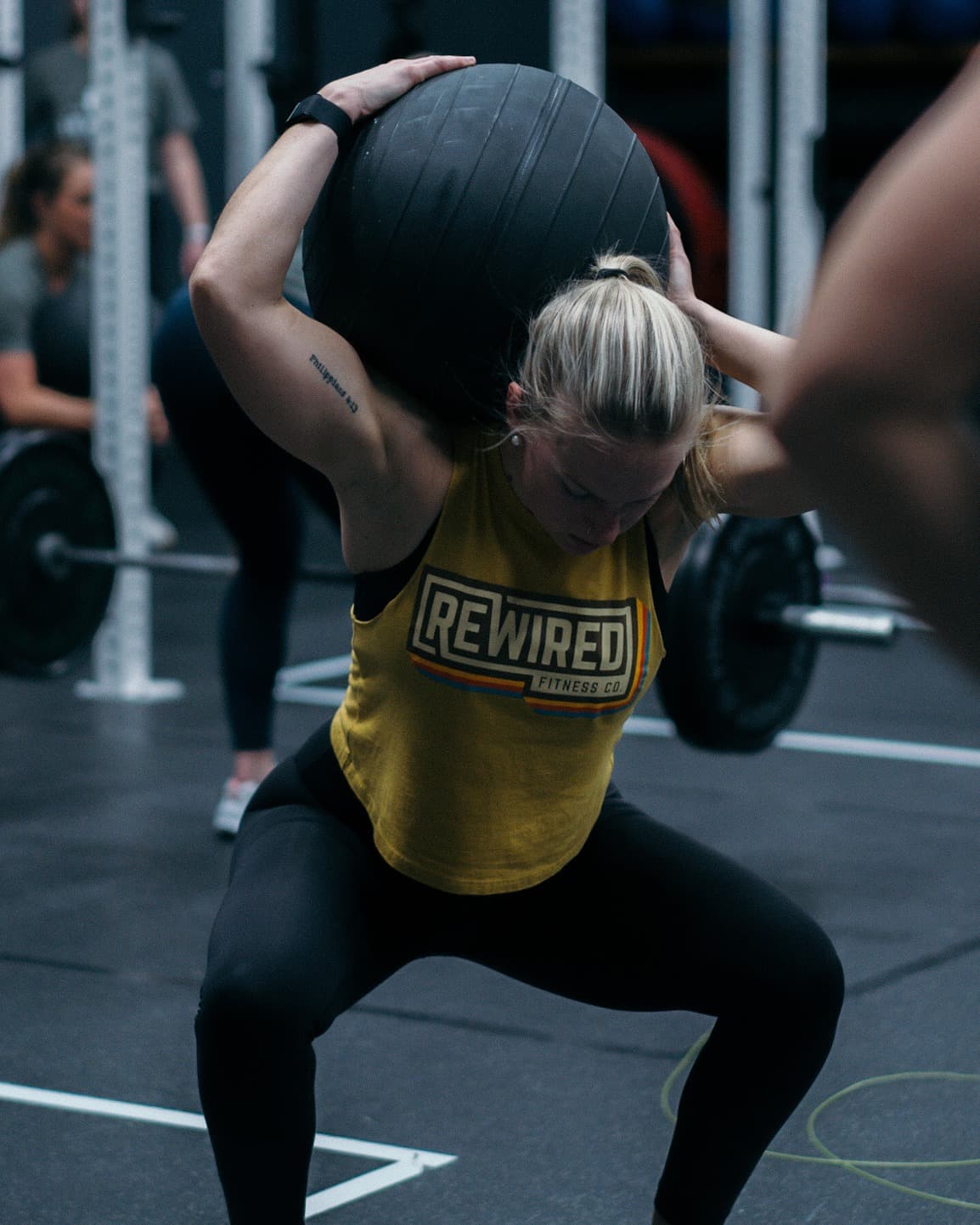 Rewired Fitness Co. members training together