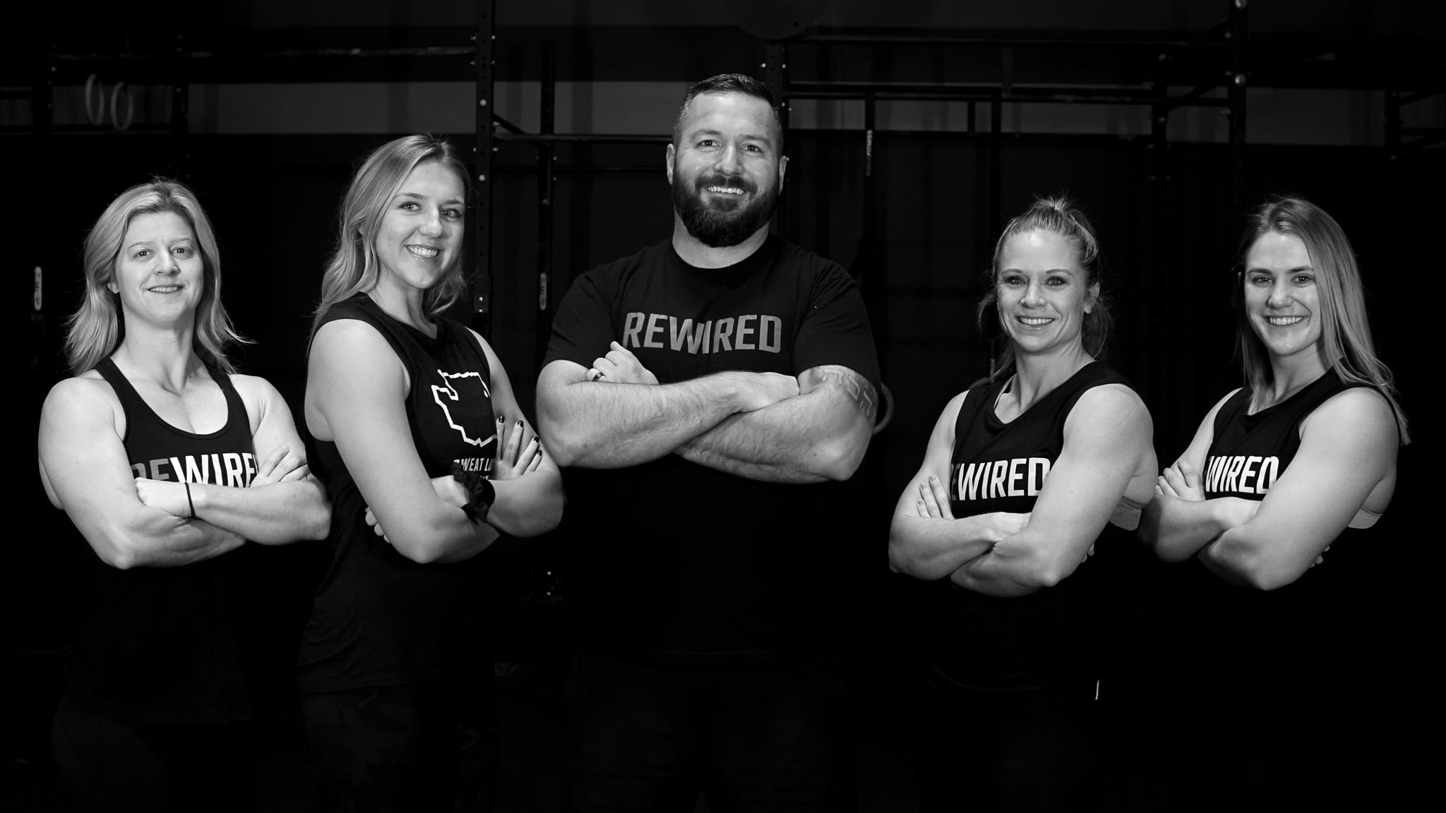 Rewired Fitness Co. coaching team in the gym
